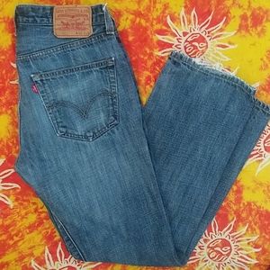 Vintage mens 501 blue denim straight leg Levi's